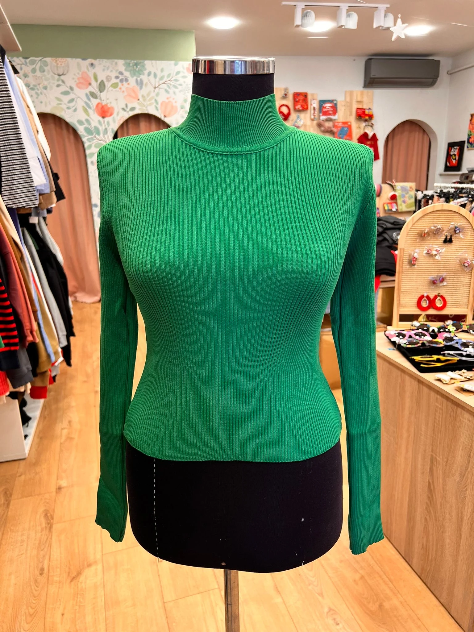 Yeşil Balıkçı Yaka Kazak