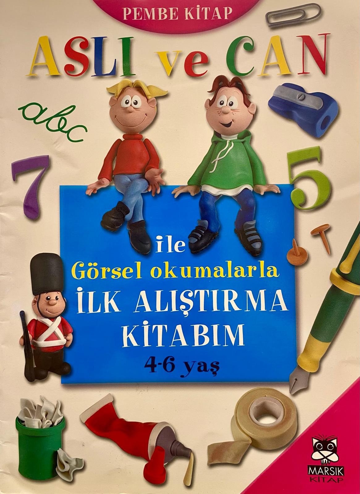 Aslı ve Can ile Görsel Okumalarla İlk Alıştırma Kitabım PEMBE
