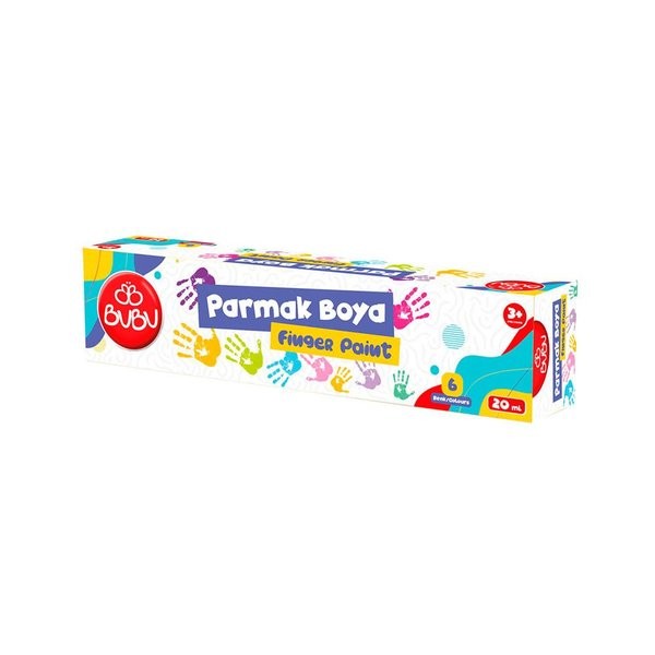 PARMAK BOYA 6 RENK BIRLESIK POT 20ML.
