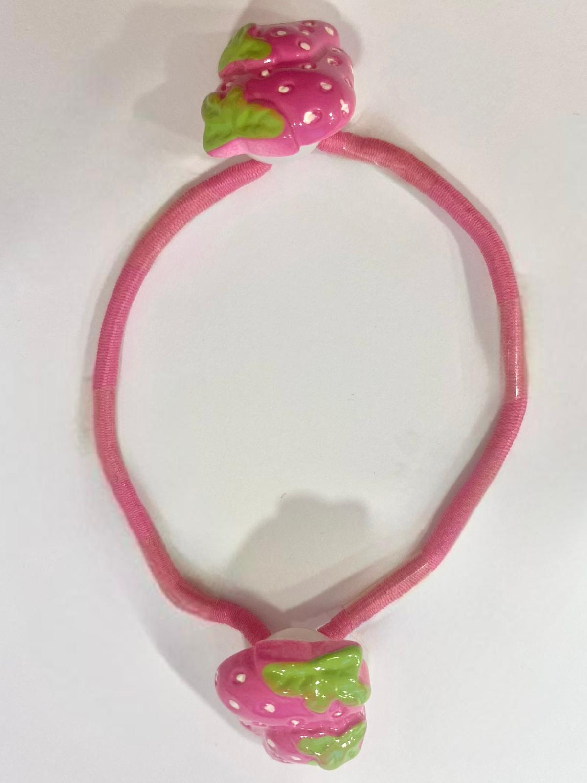 Pembe Çilek Lastik Toka