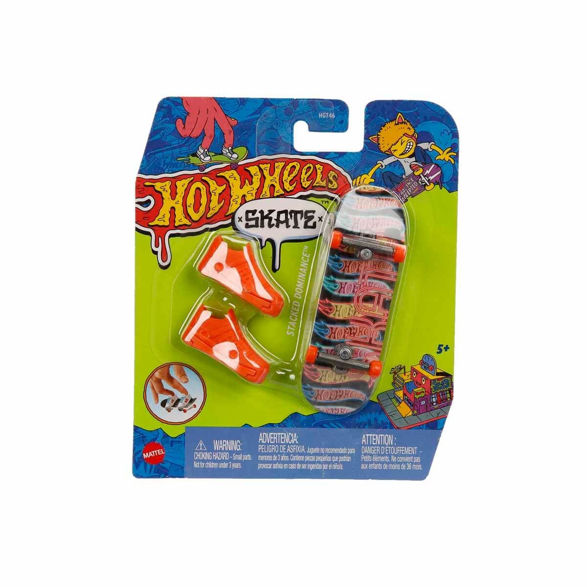 Hot Wheels SKATE Parmak Kaykay ve Ayakkabı Paketleri