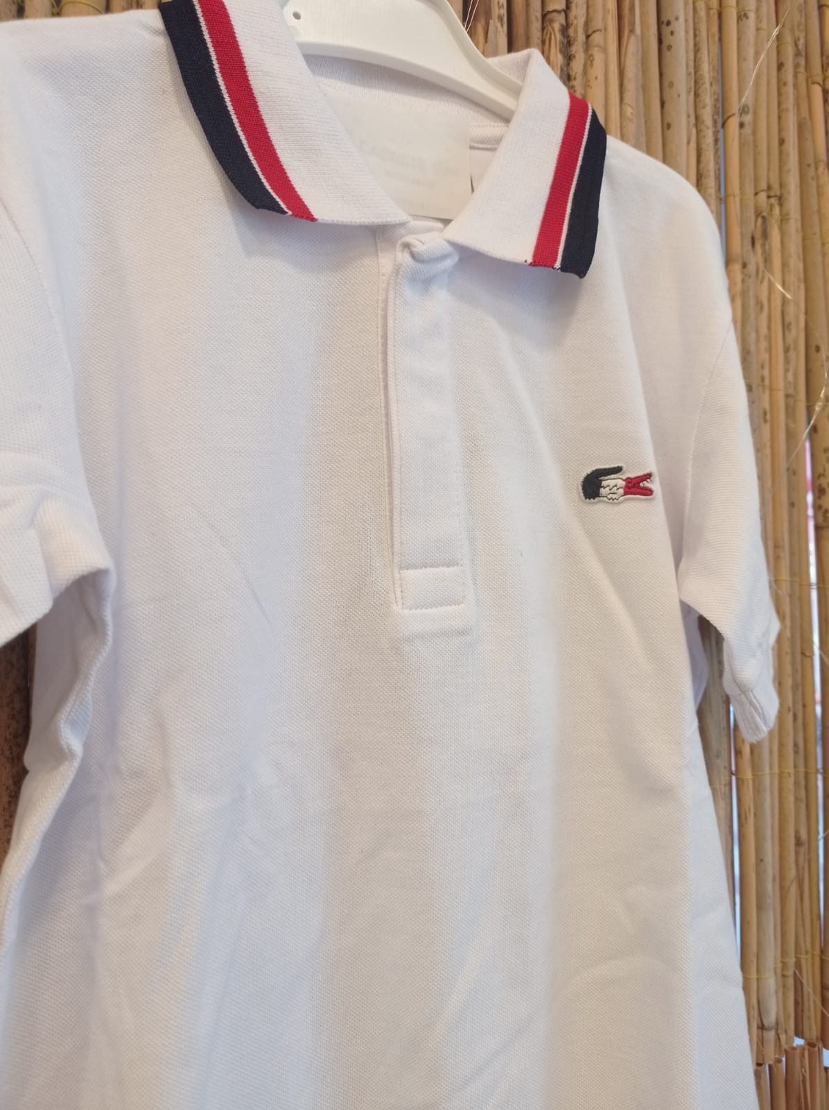 Erkek Çocuk Polo Yaka Beyaz Tişört