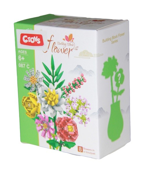 MİNİ BLOK FLOWER Yeşil Kutu
