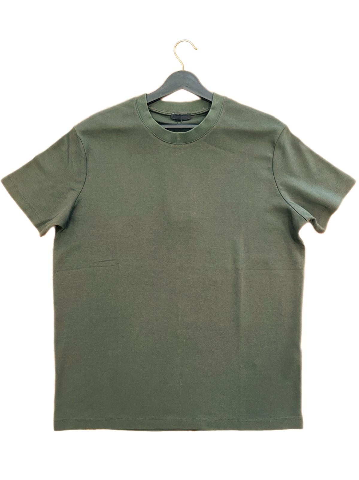 Gramajlı Basic Erkek T-shirt YEŞİL