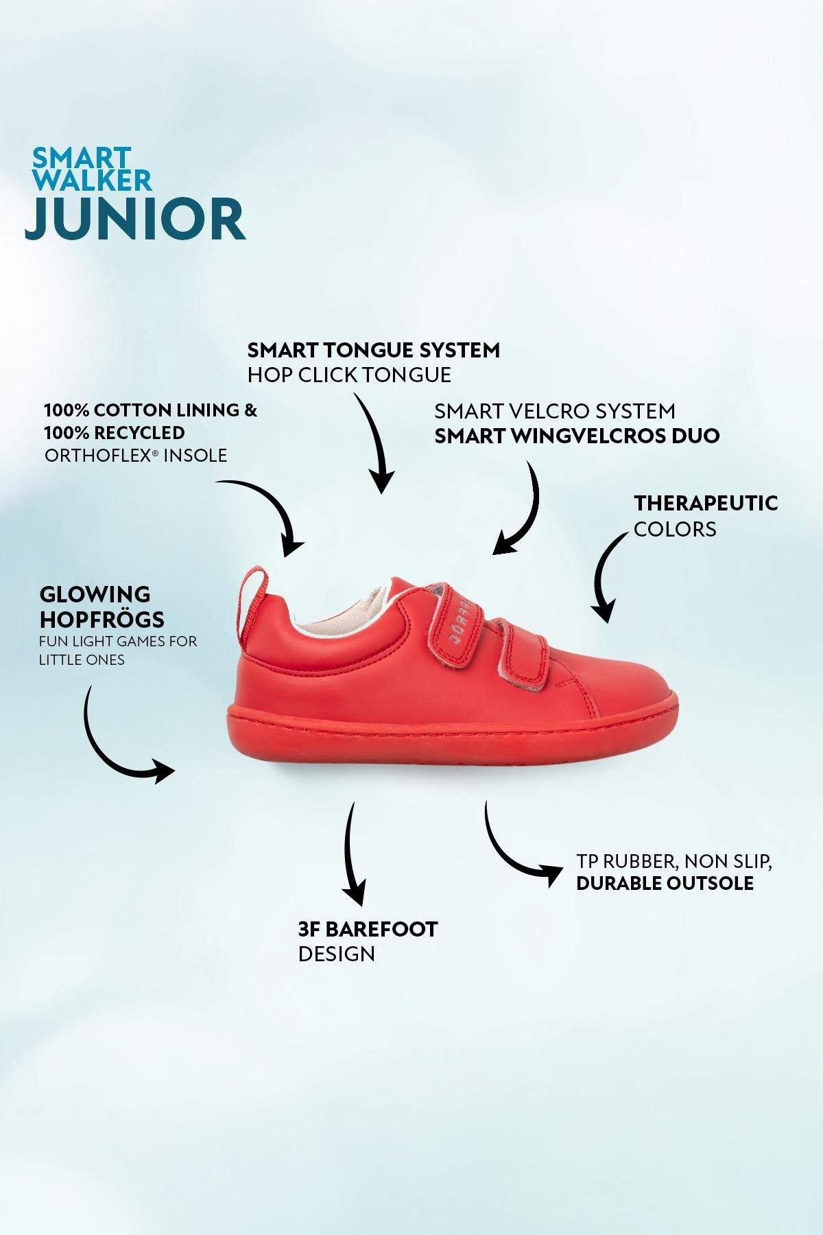 Smart Walker Junior Kırmızı Işık Barefoot Çocuk Ayakkabı