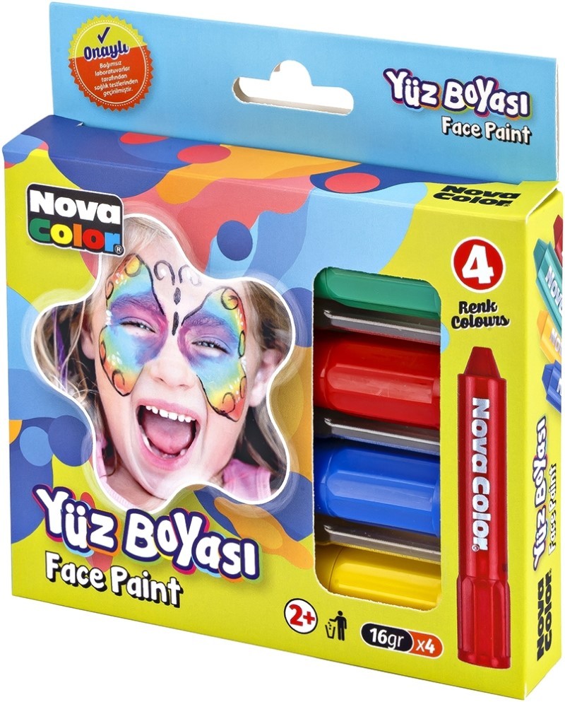 YÜZ BOYASI 4 LU SET