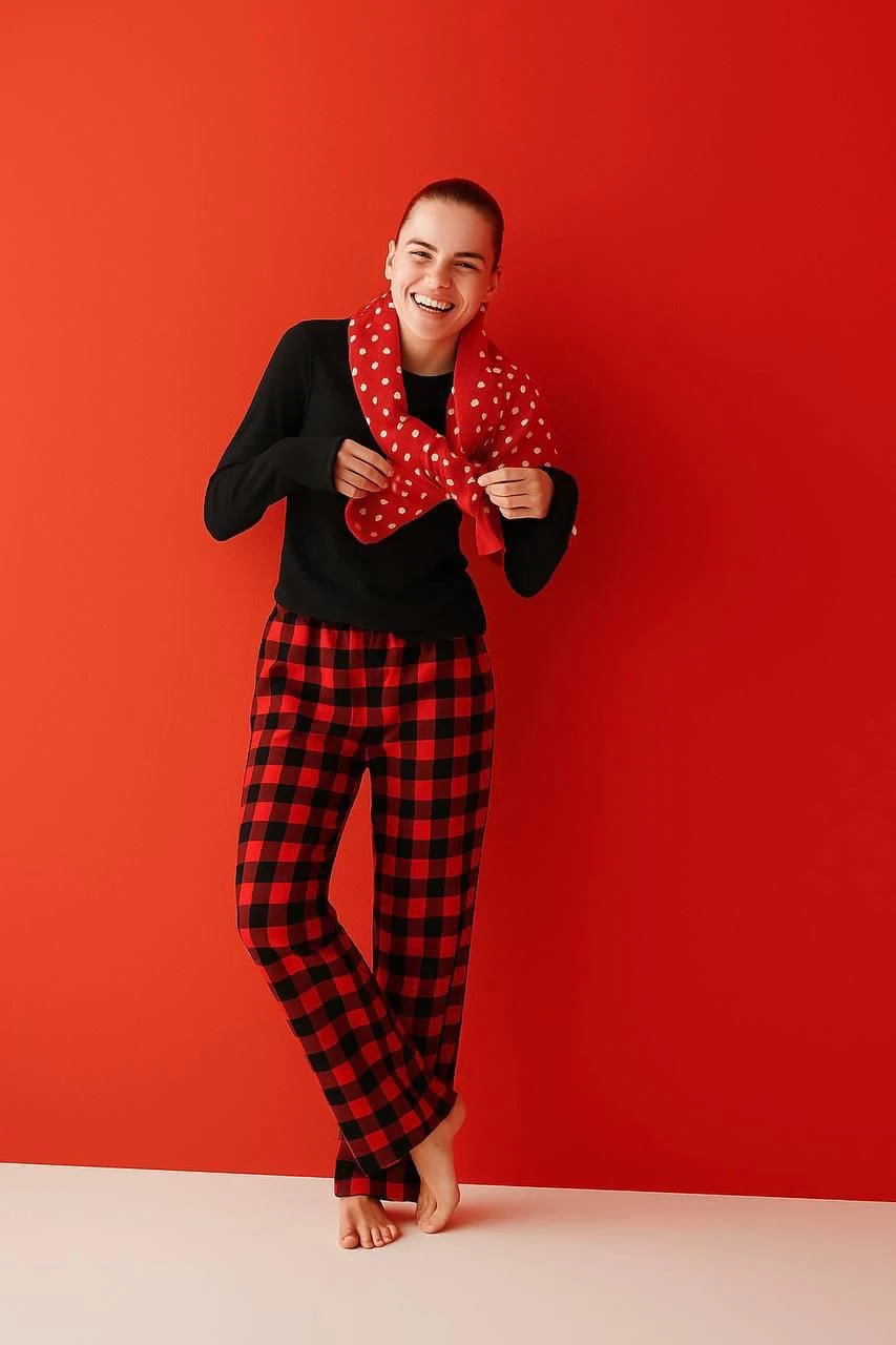 Ekose Pijama Takımı