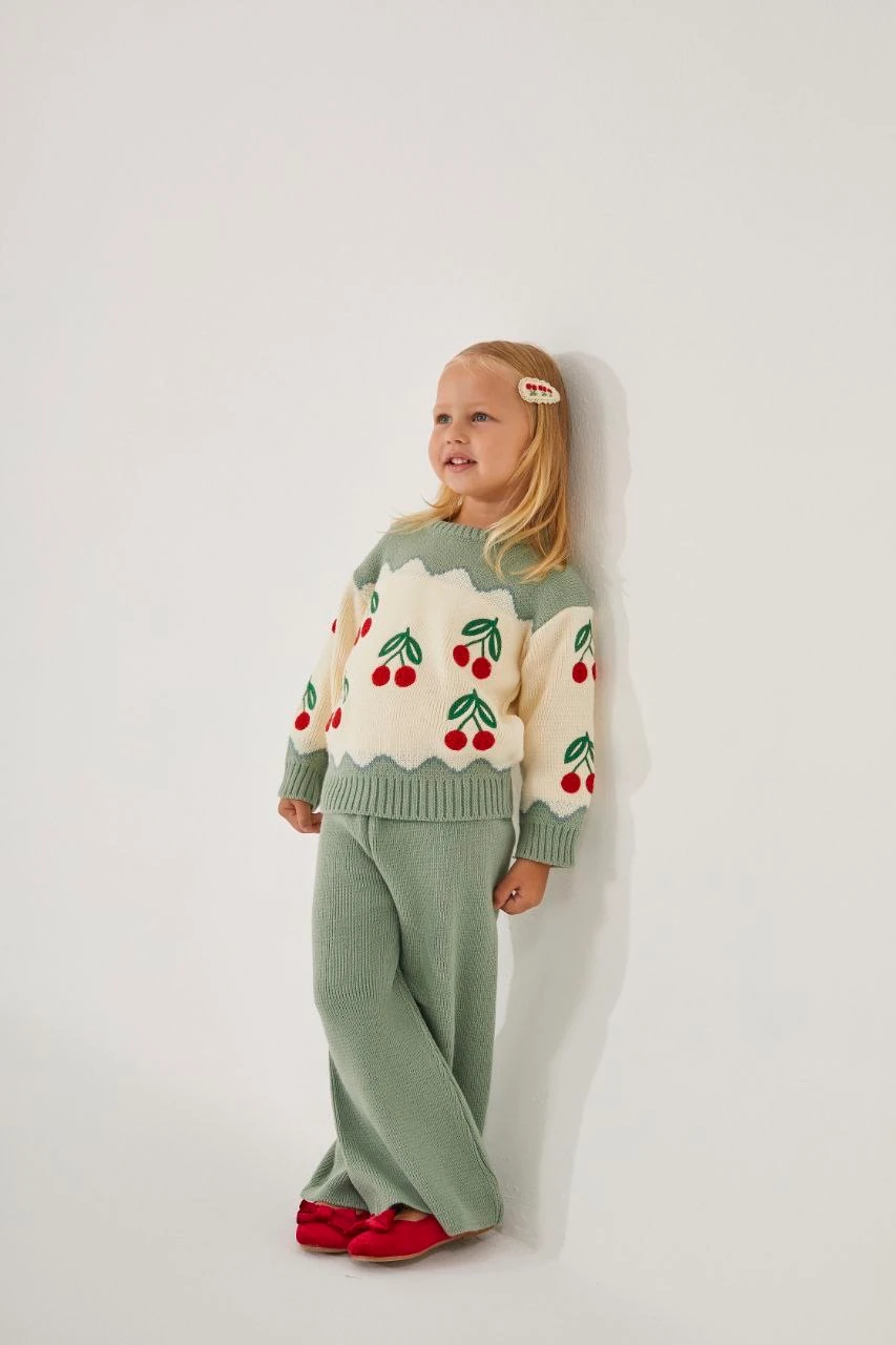 Kiraz Desen Triko Takım