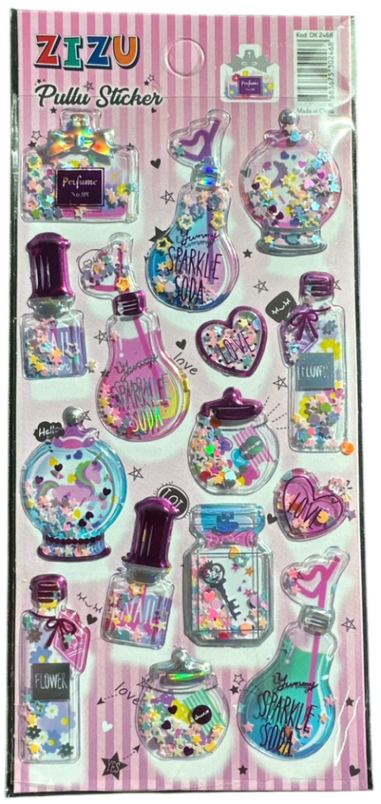 ZIZU KABARTMALI STICKER DK-2468