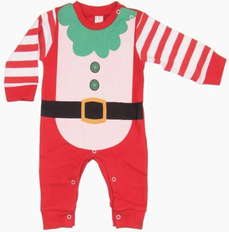 Çizgili Elf Bebek Tulum