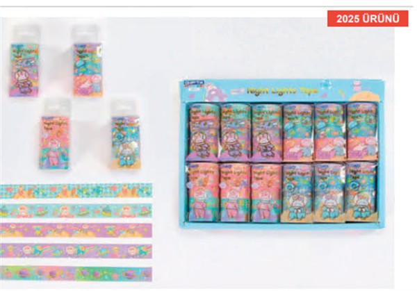 GIPTA RENKLI BANT NIGHT SHINING 5li SET