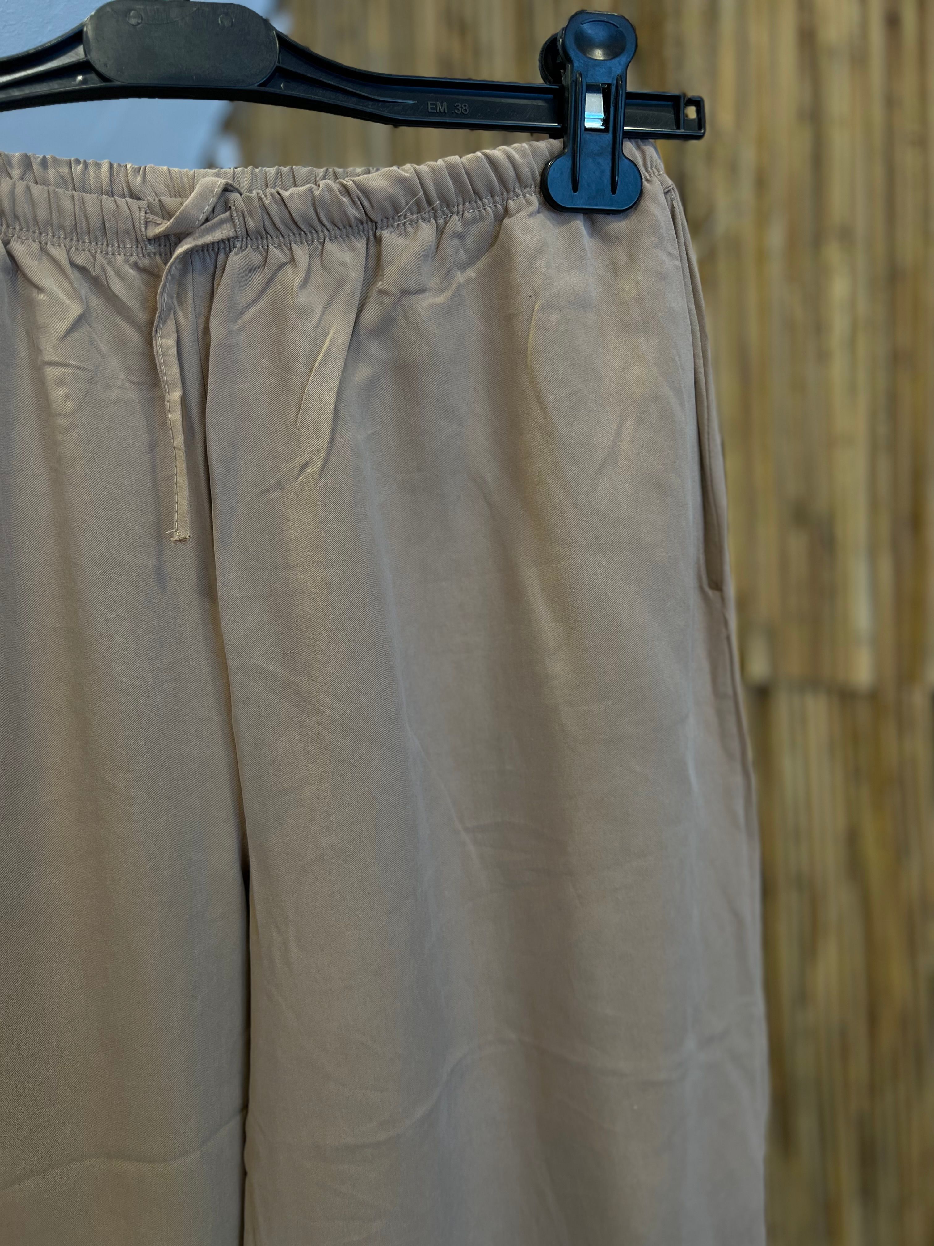 Beli Lastikli Tensel Pantolon