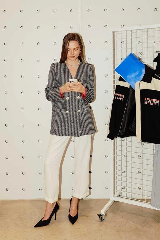 Astarlı Kruvaze Ceket