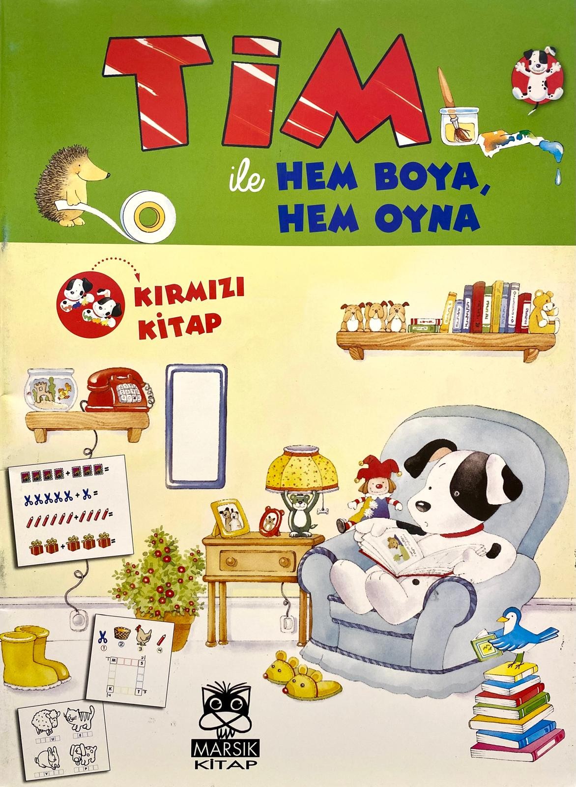 Tim ile Hem Boya Hem Oyna Kırmızı Kitap