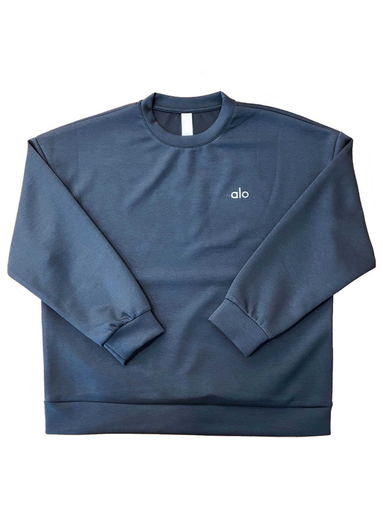 Logolu Bisiklet Yaka Sweatshirt Lacivert