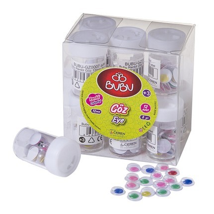 RENKLİ GÖZ 12MM 8GR