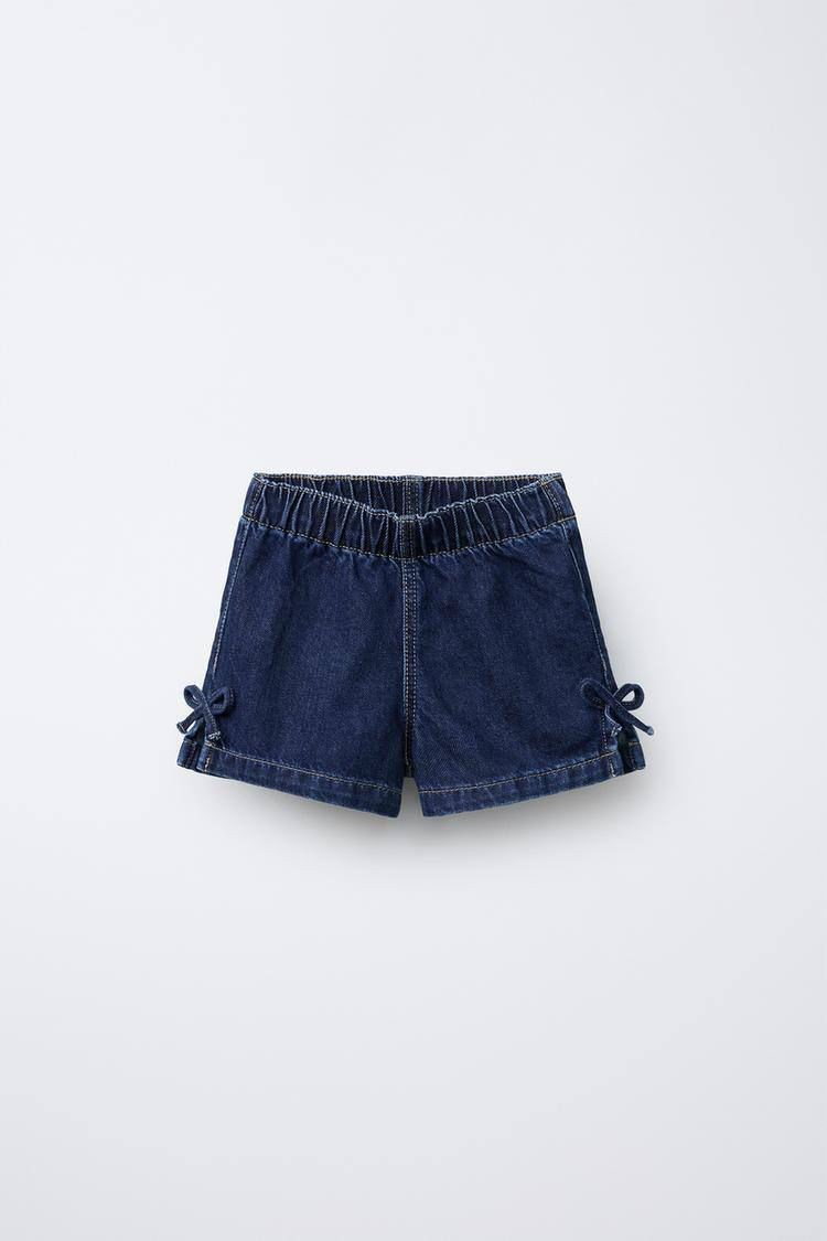 Denim Fiyonklu Çocuk Takım