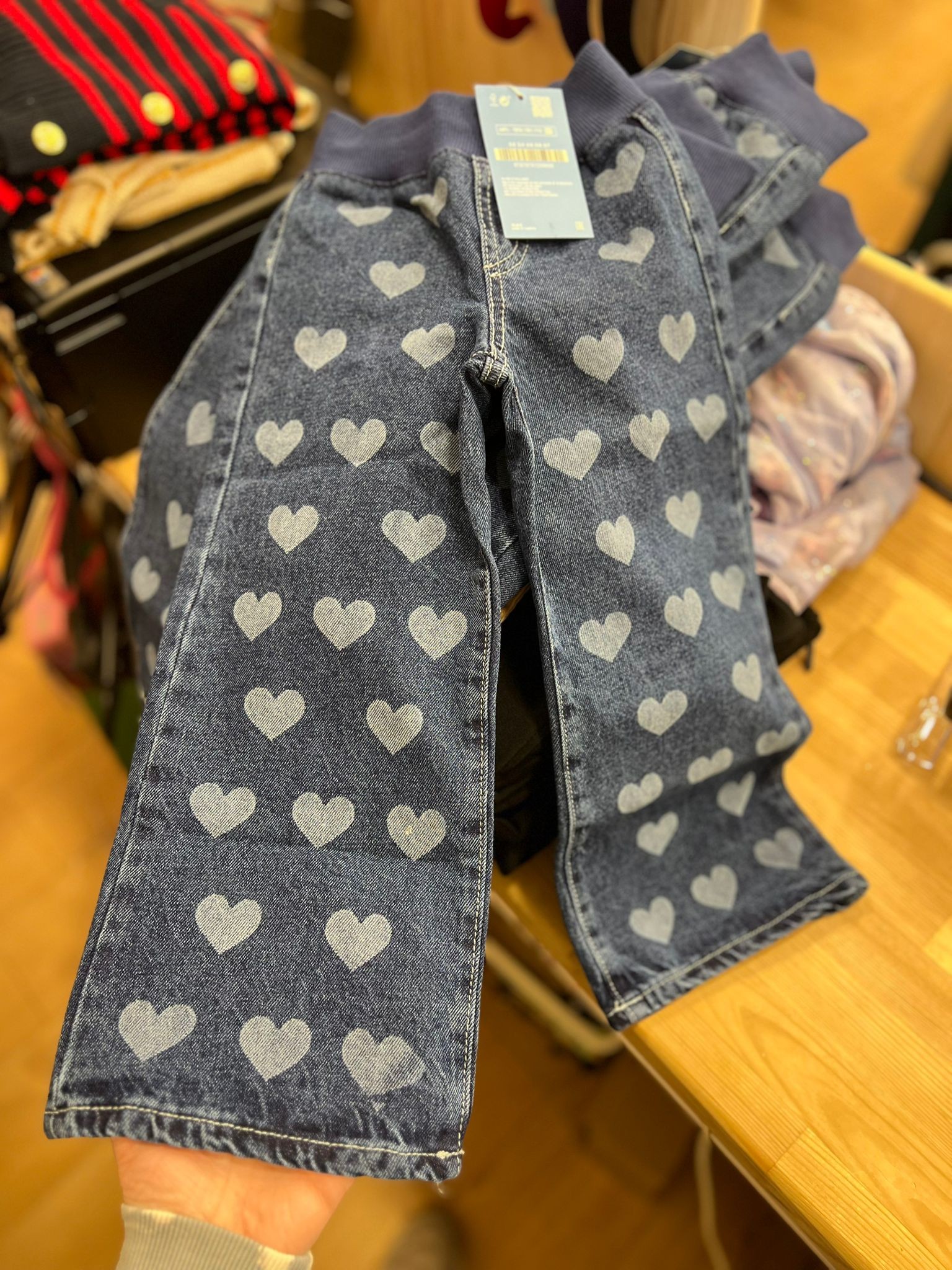 Kalpli Denim Çocuk Pantolon