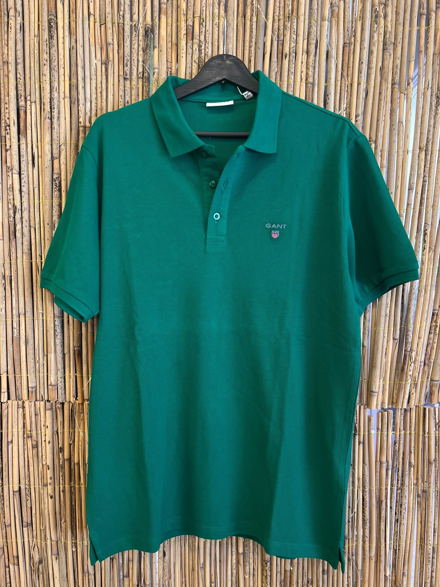 Nakış Logo Detaylı Polo Yaka Yeşil
