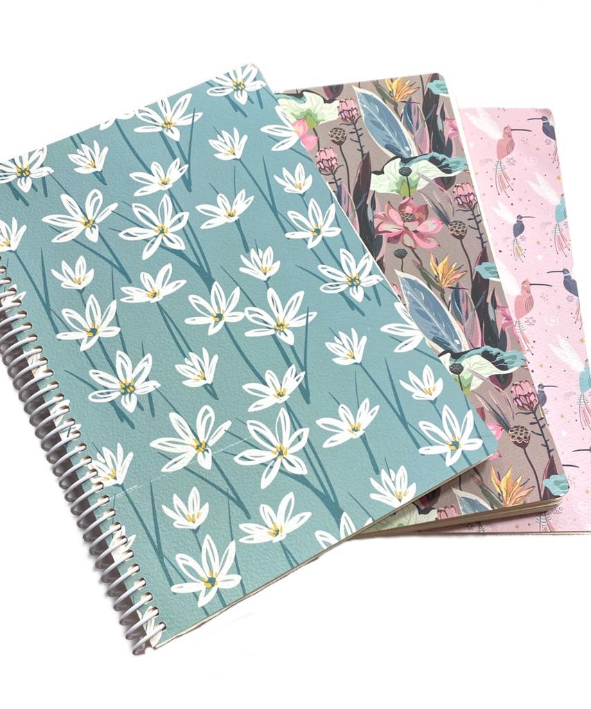 Desenli Dokulu Kapaklı Defter