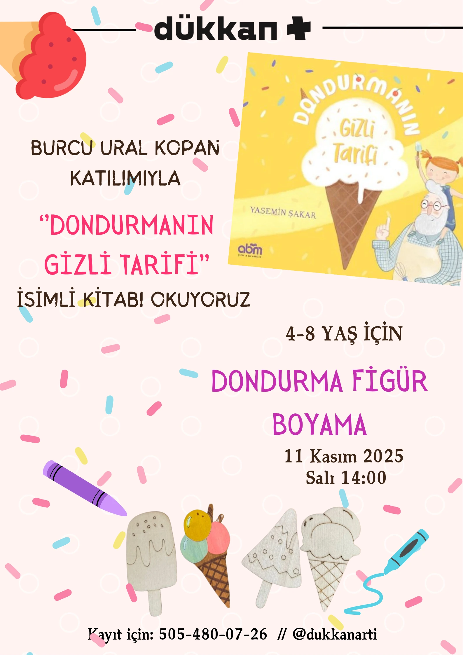 Dondurmanın Gizli Tarifi - Kitap & El işi Atölyesi 11 KASIM 2025