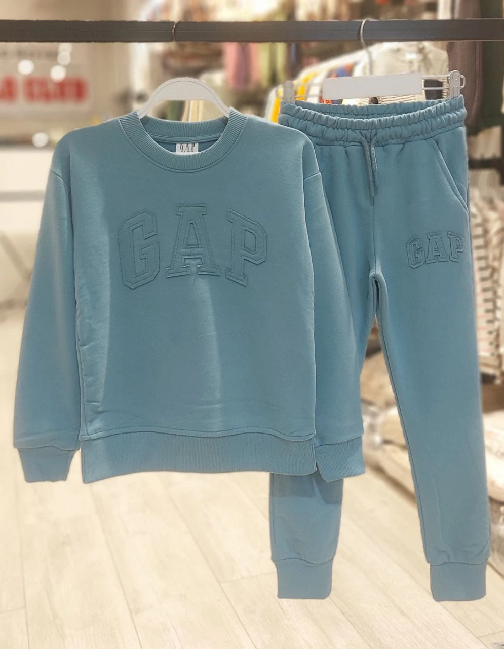 Aplikeli Mavi Eşofman Takımı