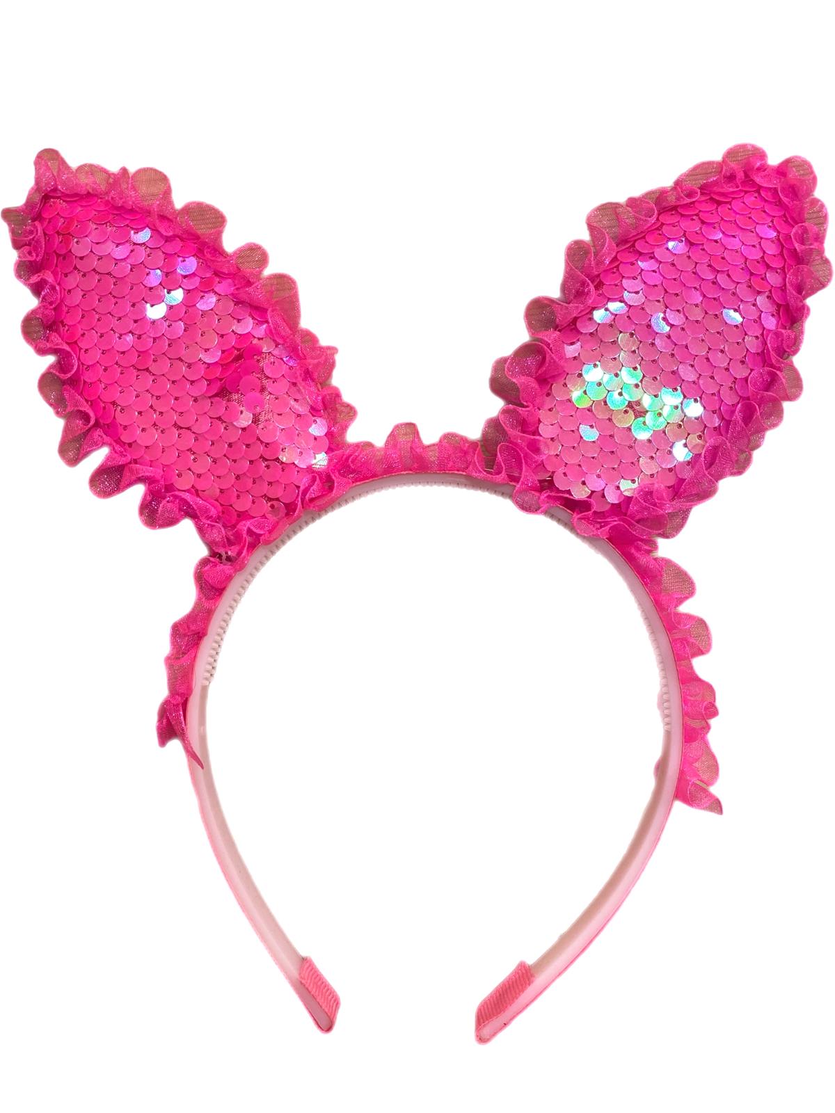 Işıklı Tavşan Kulağı Taç Fuşya