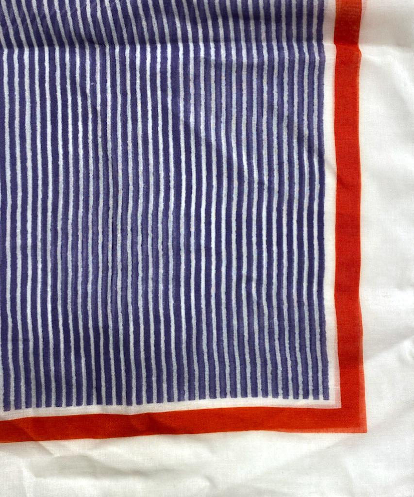 Lacivert Çizgili Bandana