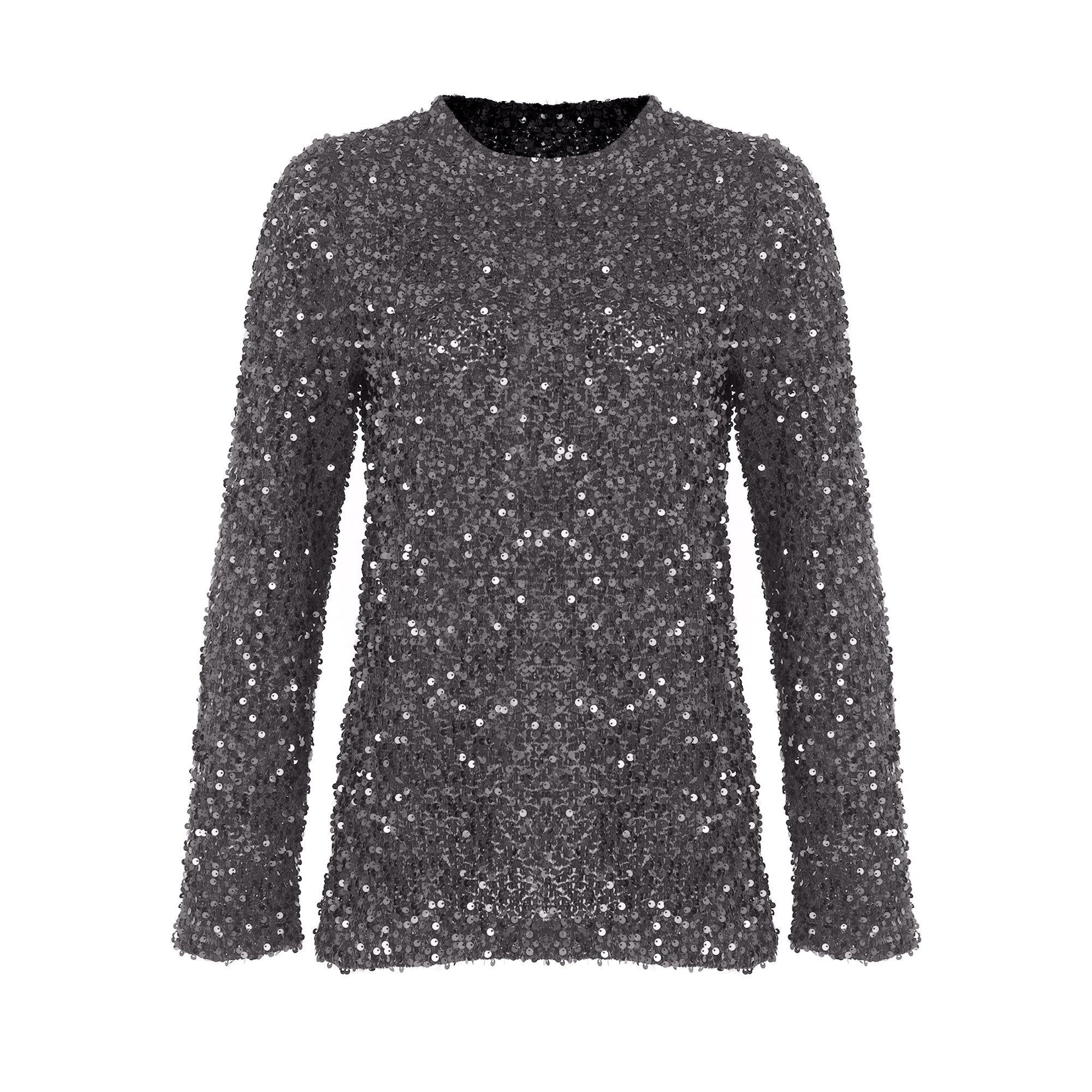 SEQUINED KNIT SWEATER