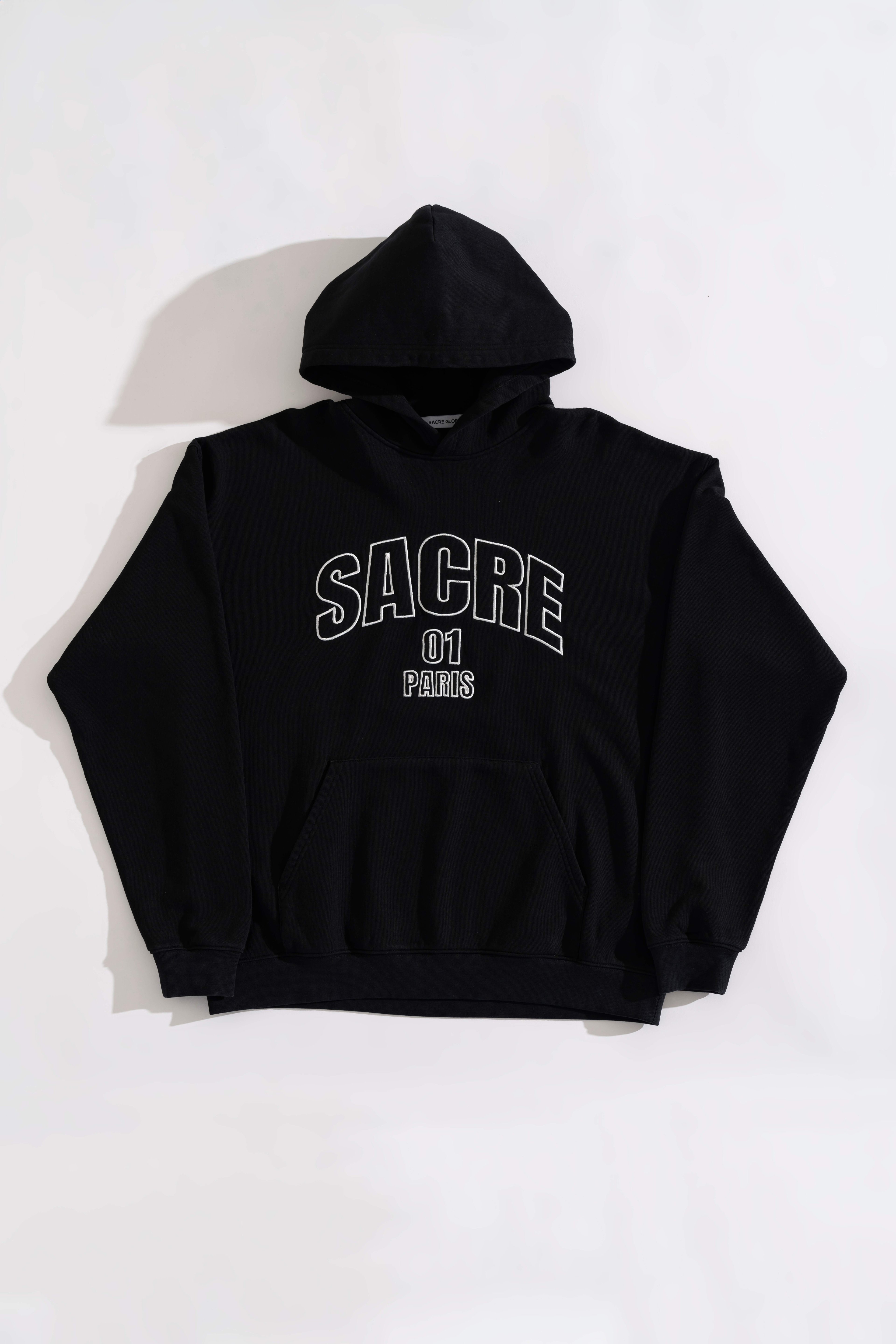 01 PARIS HOODIE VINTAGE CORE BLACK