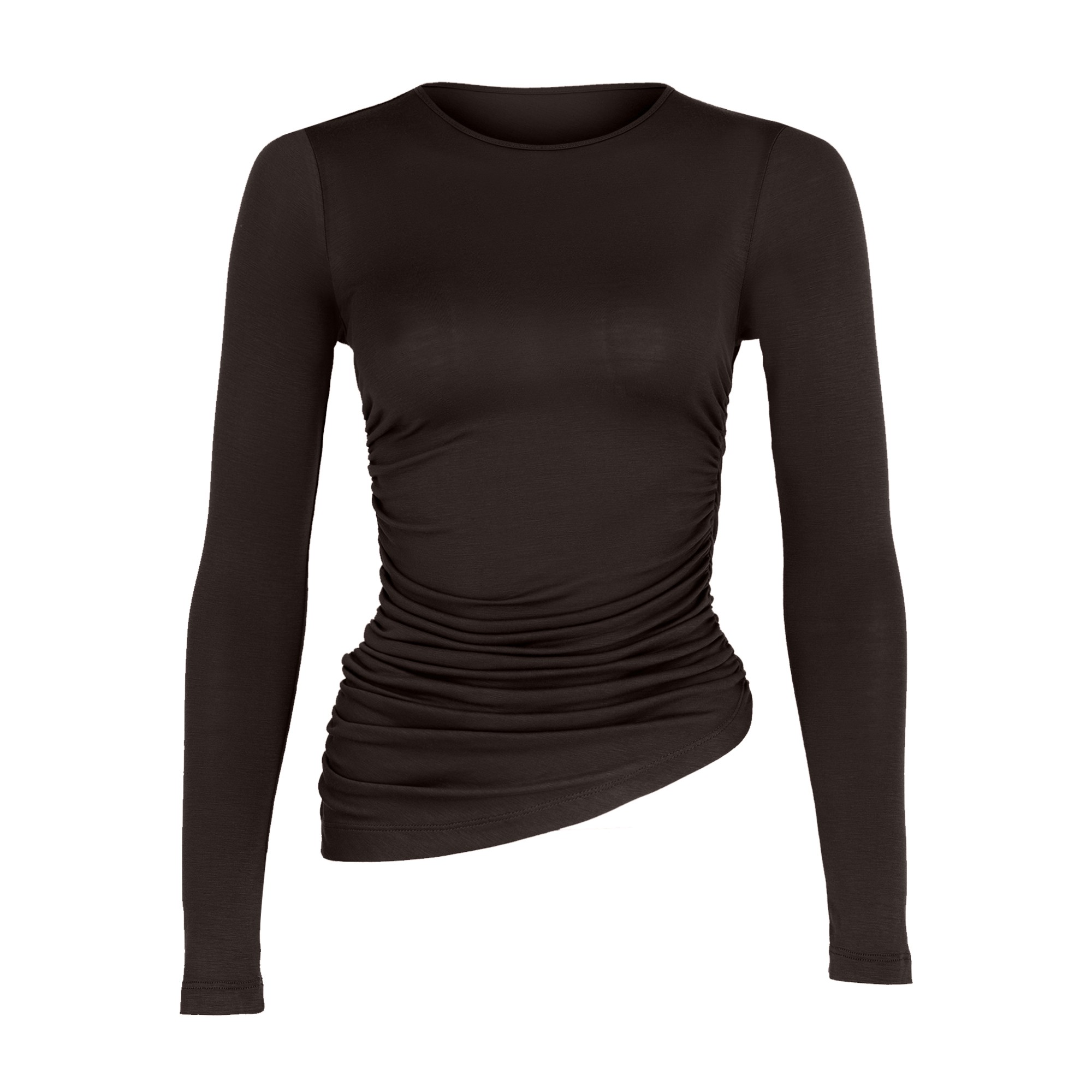 DRAPING DETAILED LONG SLEEVE TOP