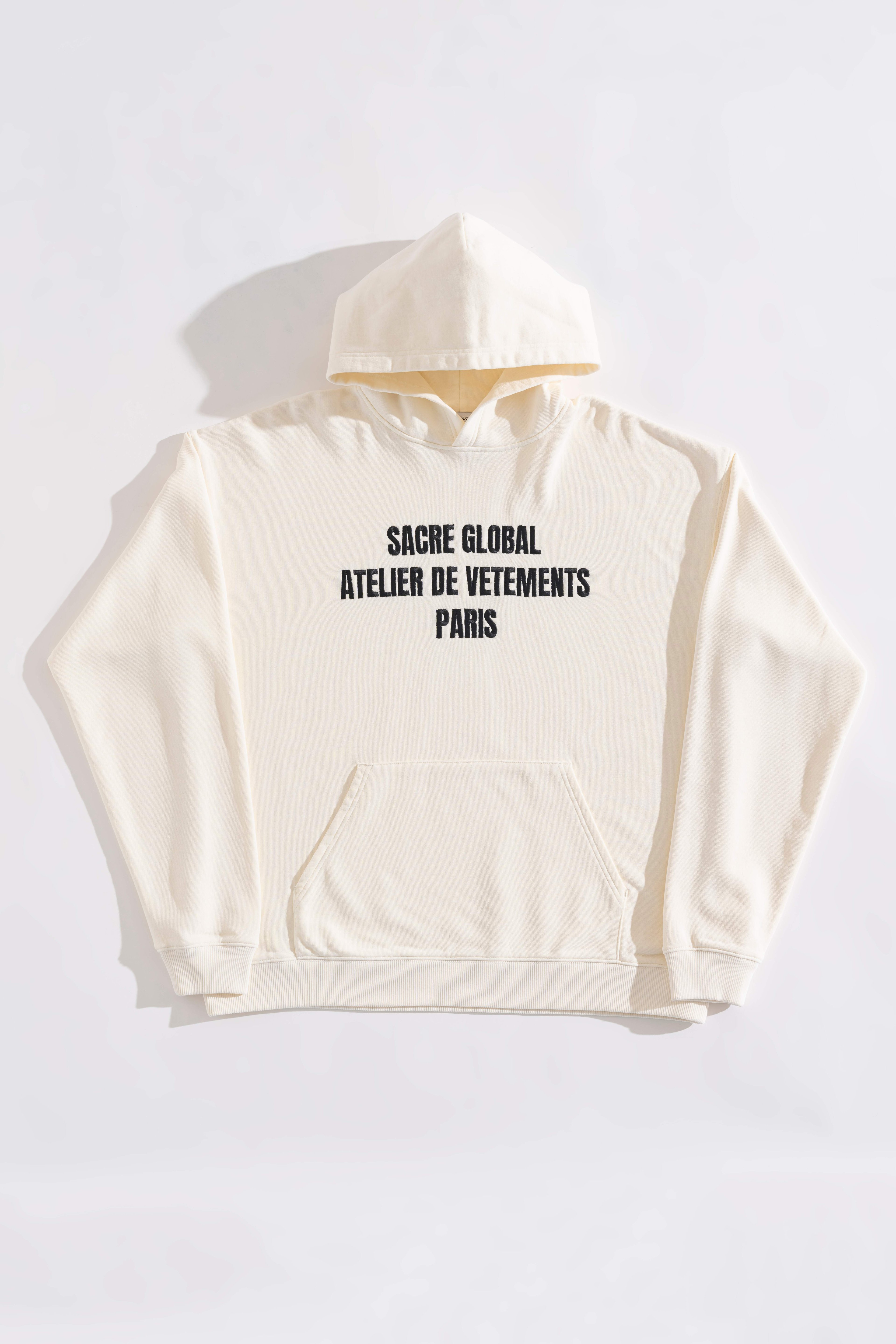 ATELIER HOODIE VINTAGE BONE WHITE