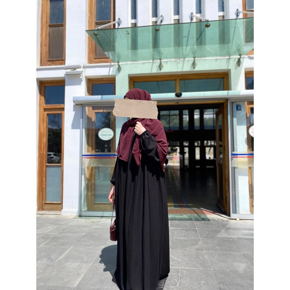 Büzgülü Elbise Ferace