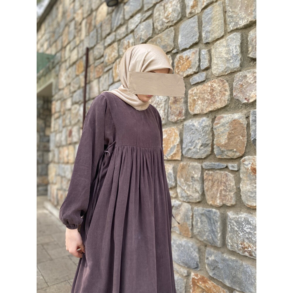Mocha (moka) Bağcıklı Elbise