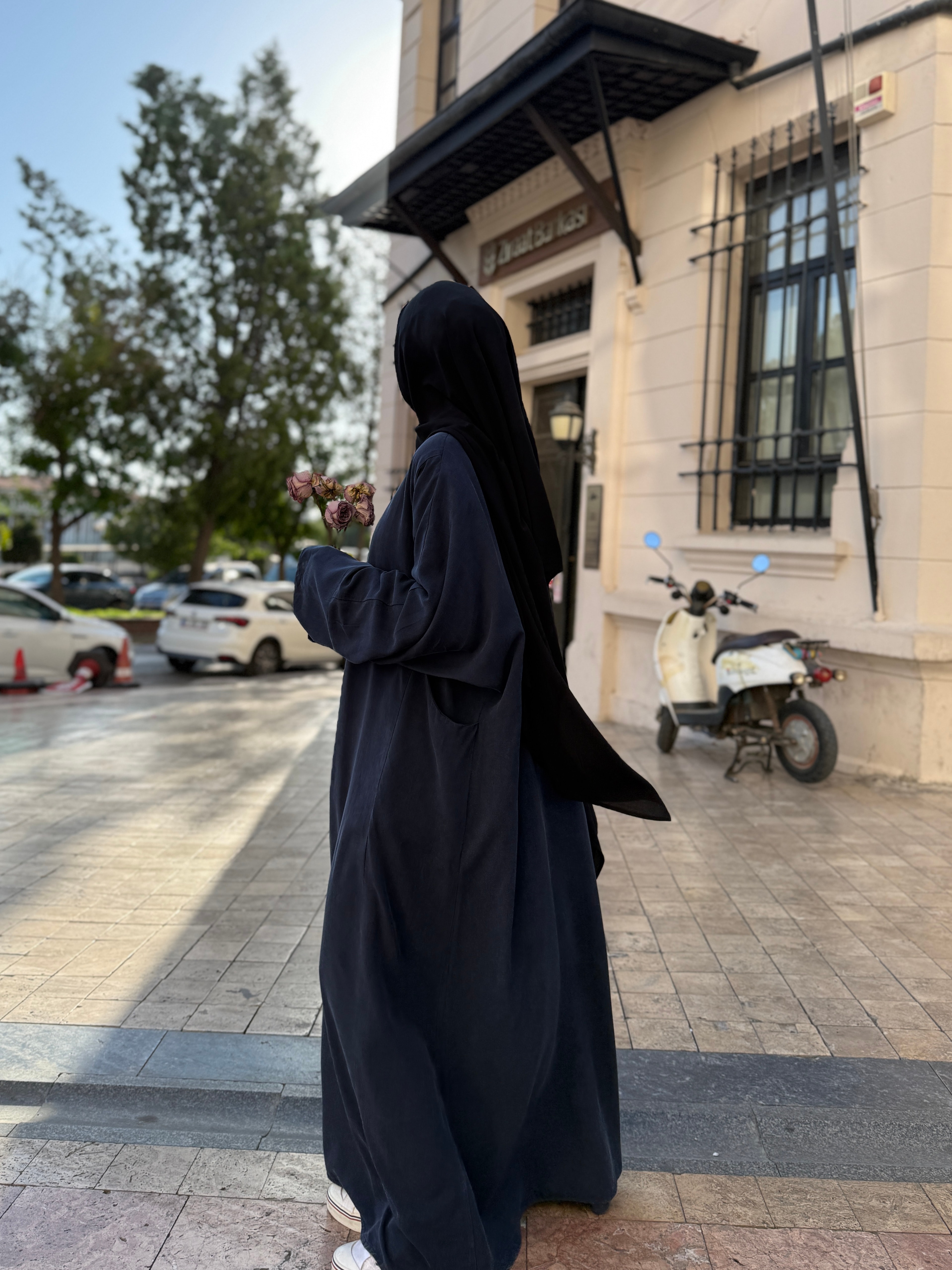 Dımeşk Abaya Lacivert 