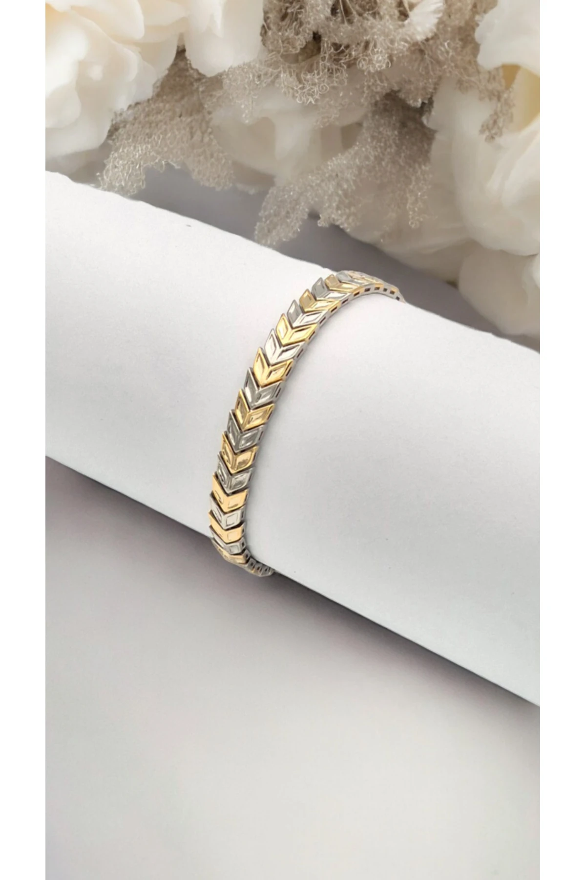 Kadın Çelik Bileklik Mix Renk Başak Modeli