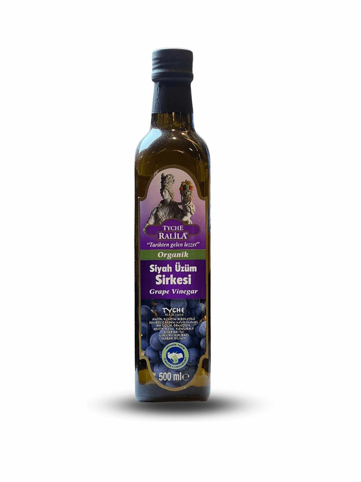 TYCHE RALİLA SİYAH ÜZÜM SİRKESİ ORGANİK (Grape Vinegar ) 500 ml