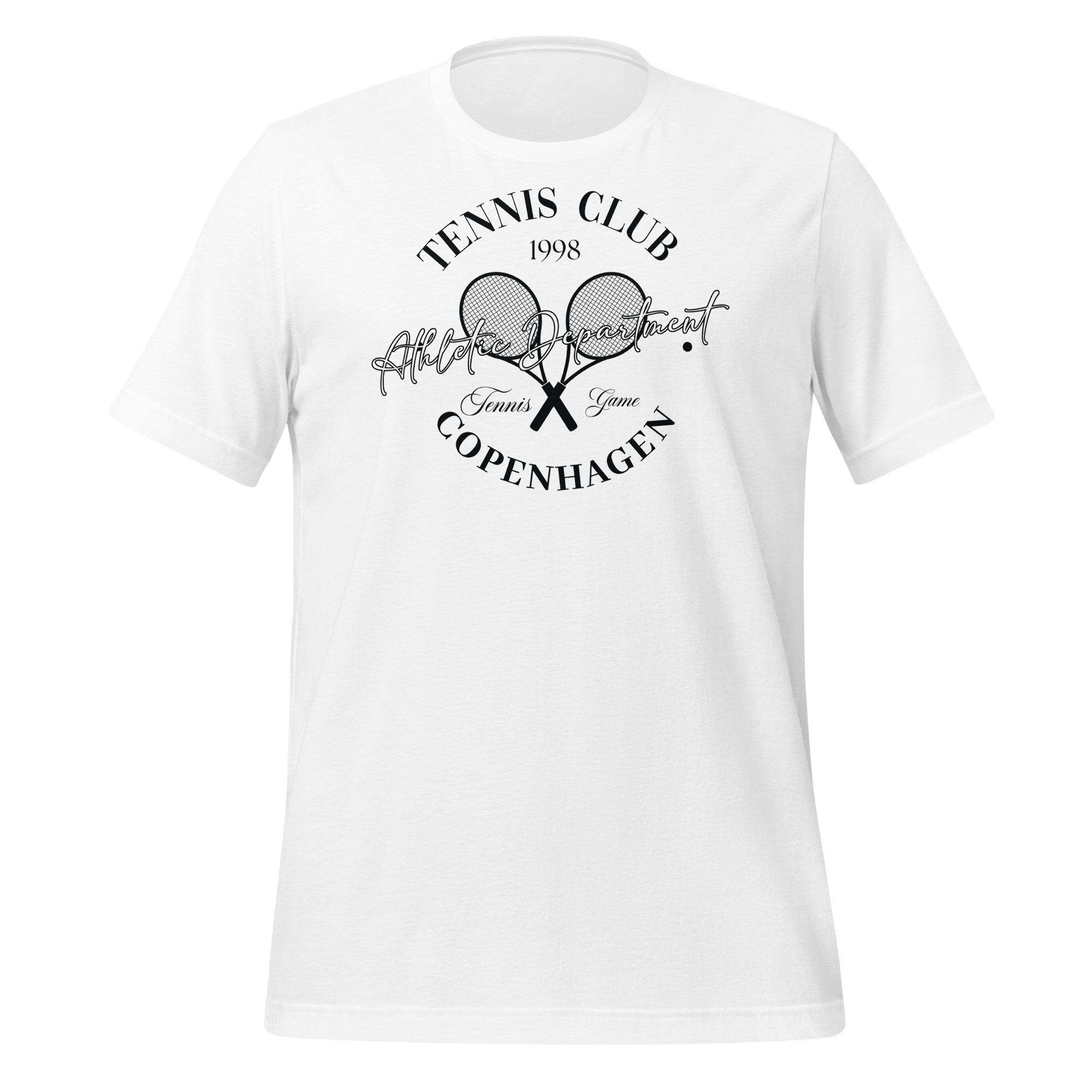Unisex Copenhagen Tennis Club T-Shirt - Beyaz