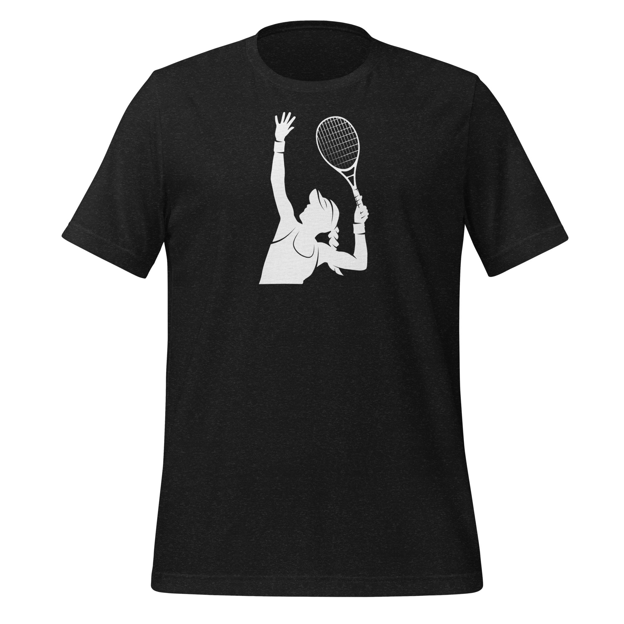 Unisex Woman Tennis Player Tennis T-Shirt - Siyah