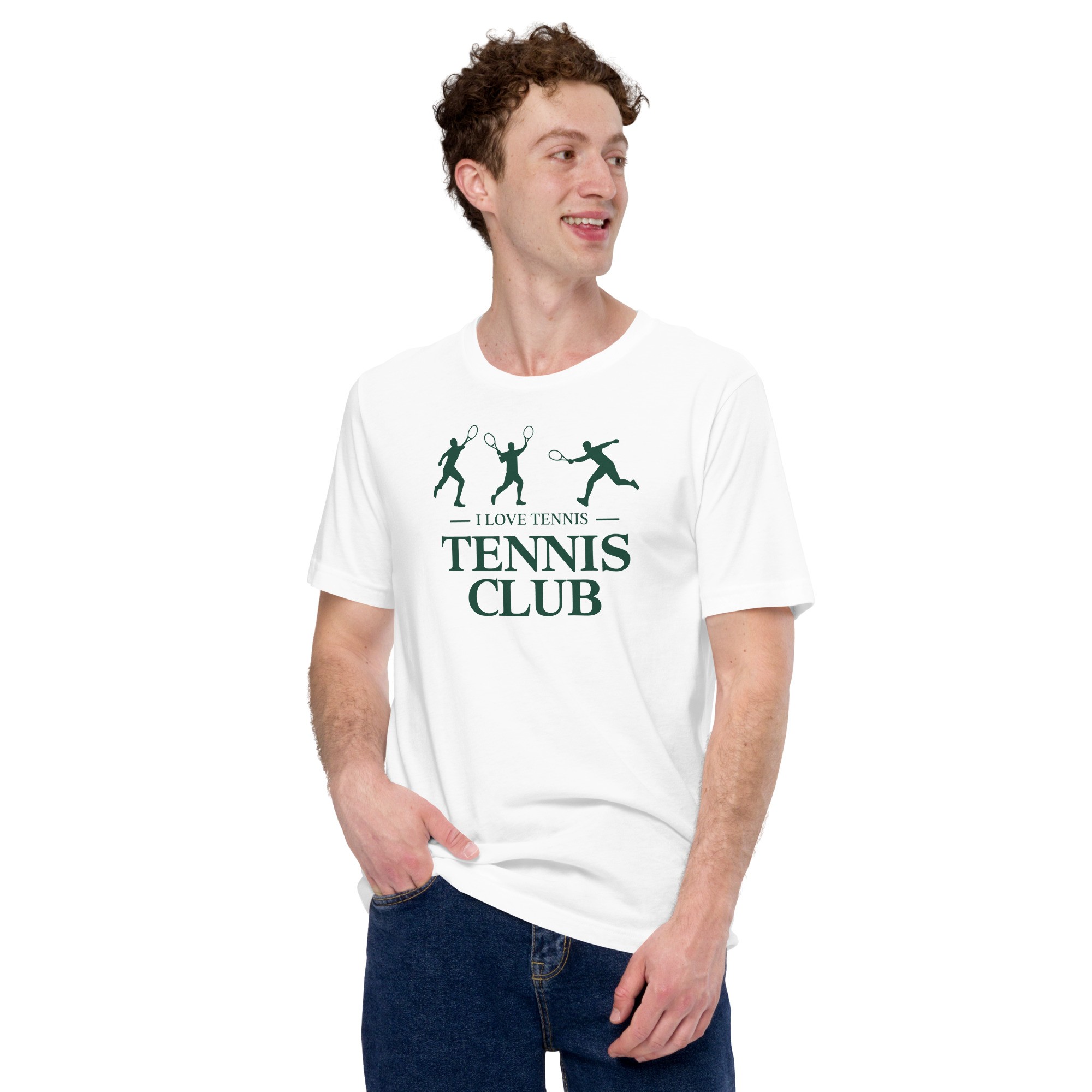Unisex Tennis Club Tennis T-Shirt - Beyaz