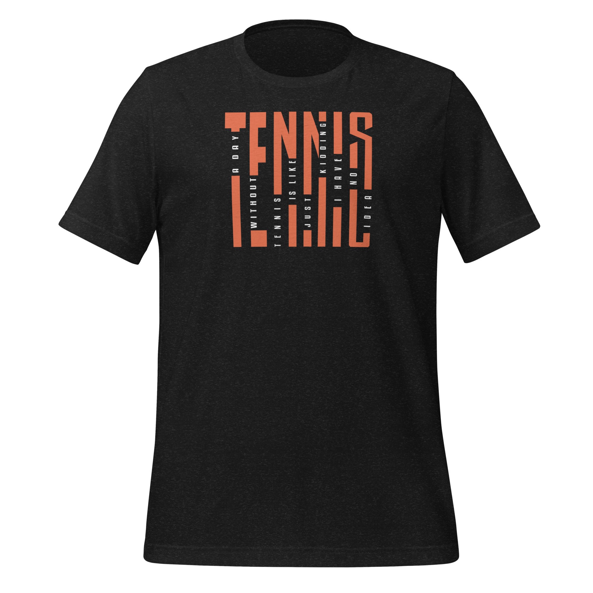 Unisex Just Tennis T-Shirt - Siyah