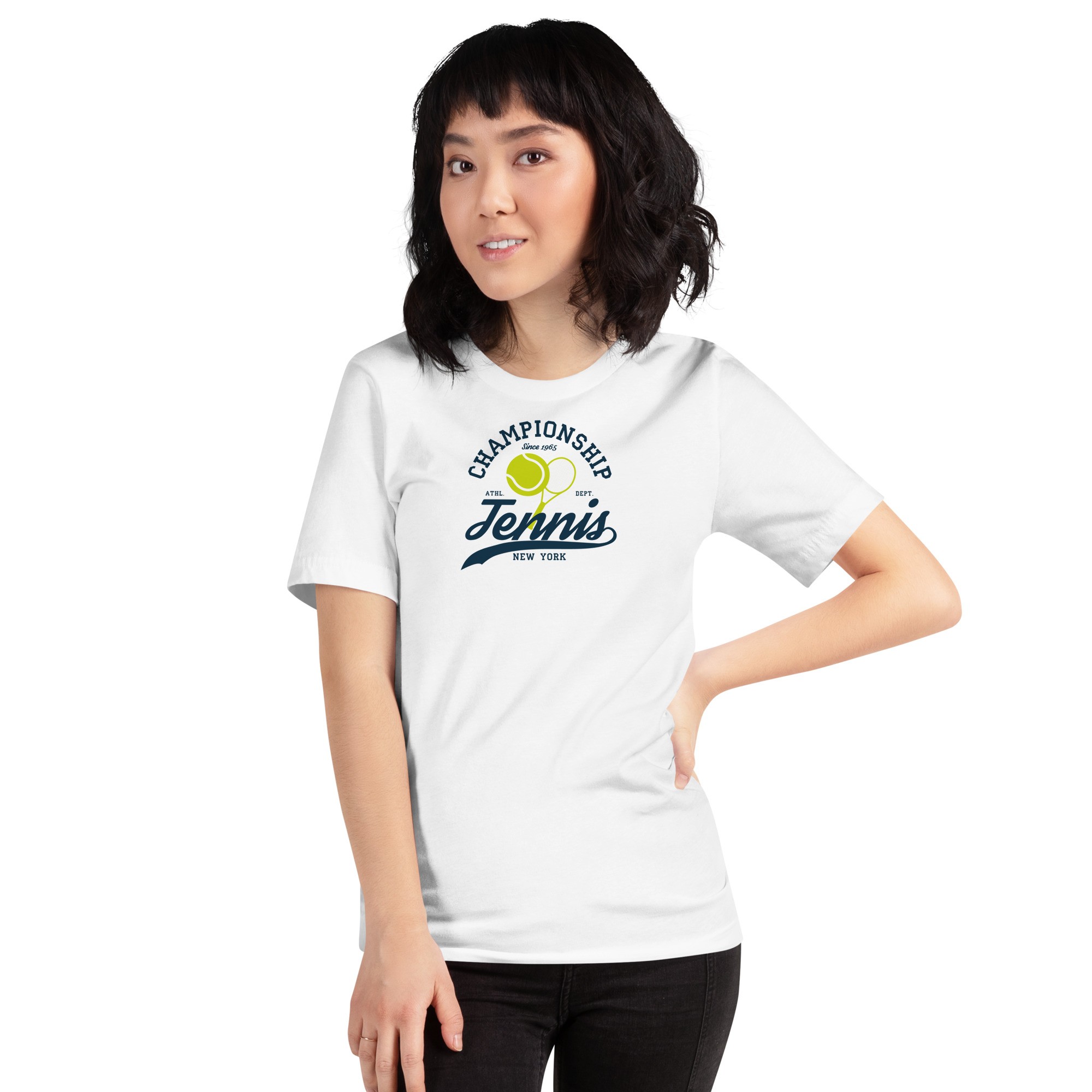 Unisex Championship Tenis T-Shirt - Beyaz
