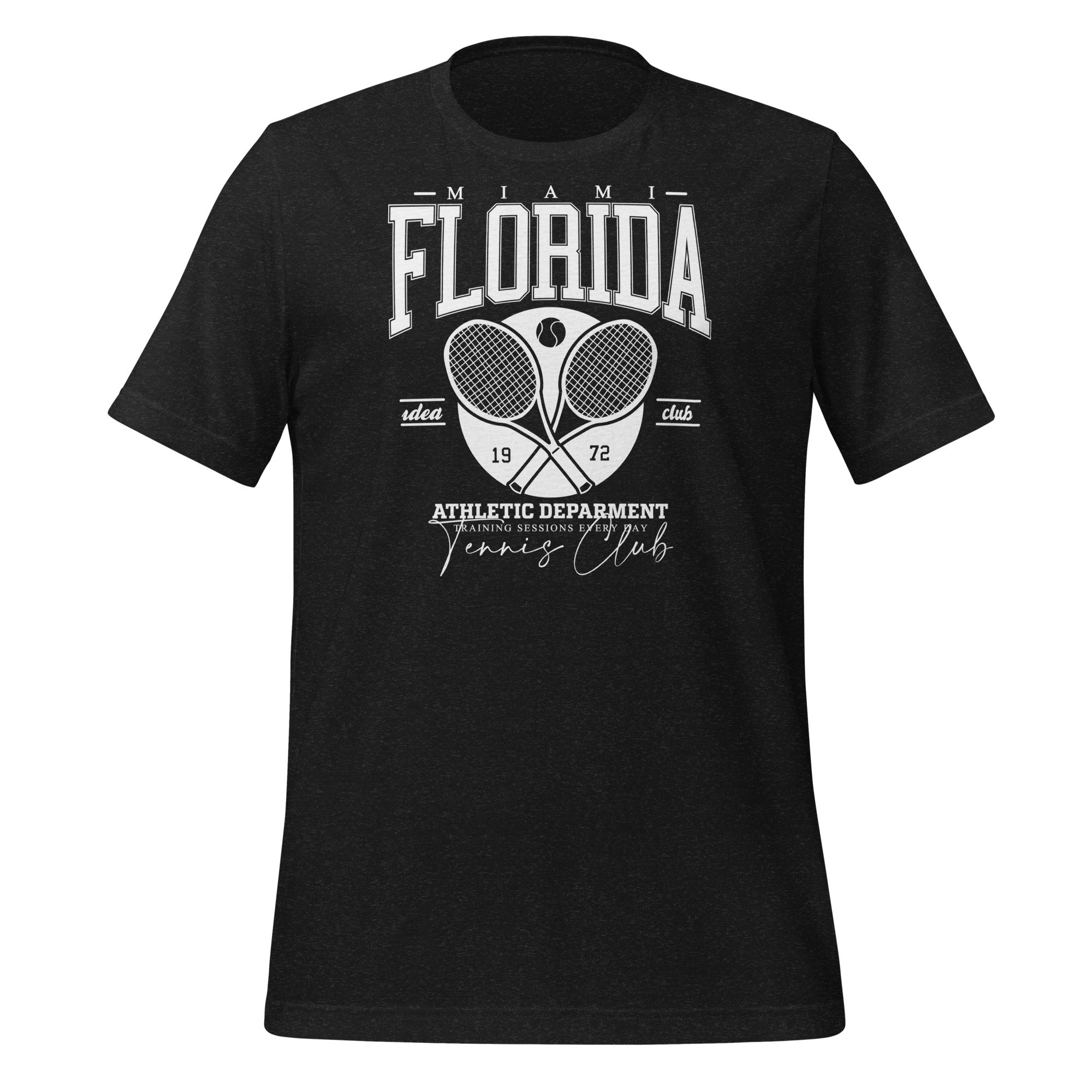 Unisex Florida Tennis T-Shirt - Siyah