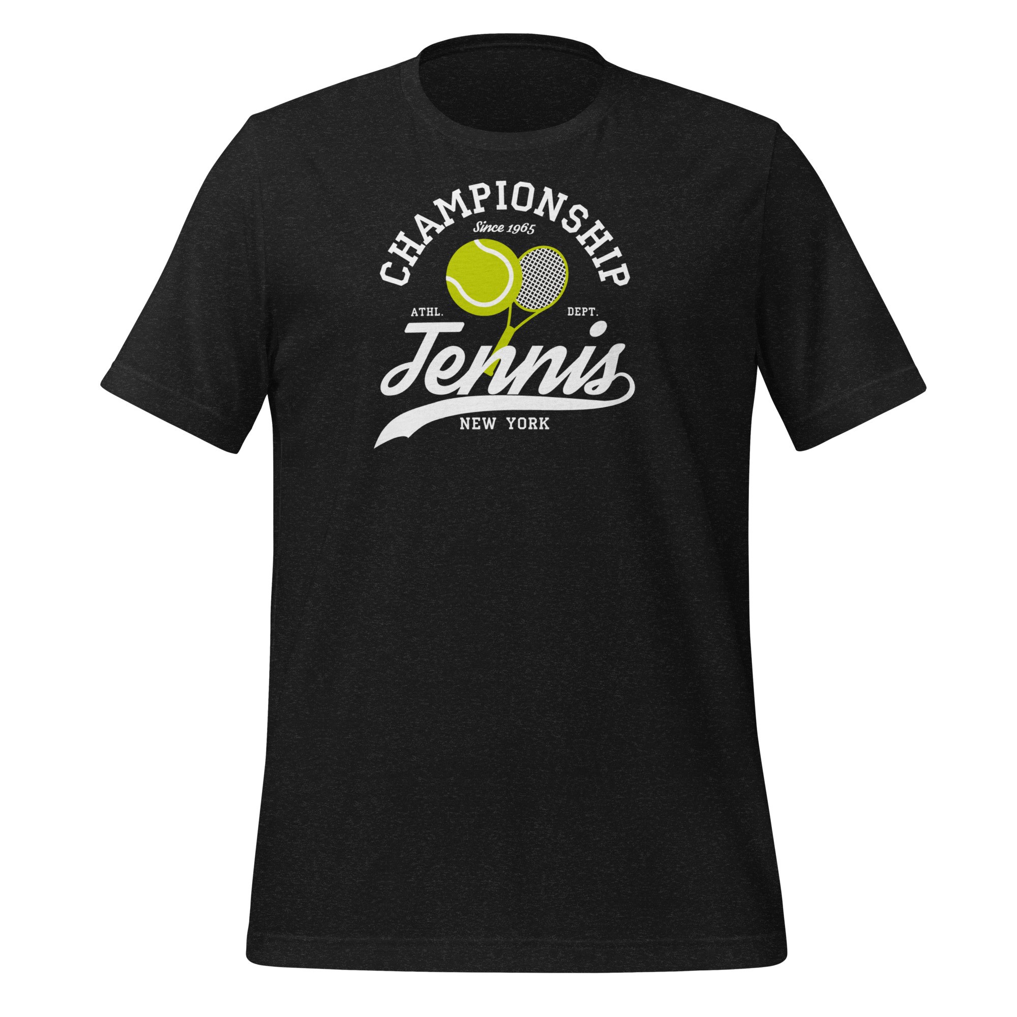 Unisex Championship Tenis T-Shirt - Siyah