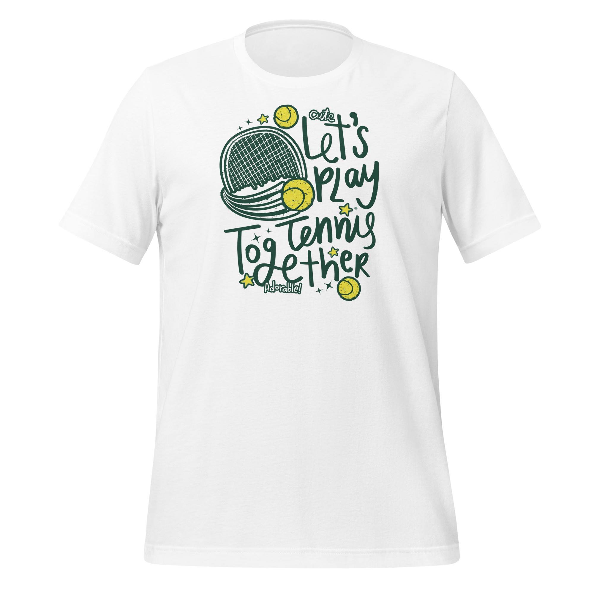 Unisex Let's Play Tennis T-Shirt