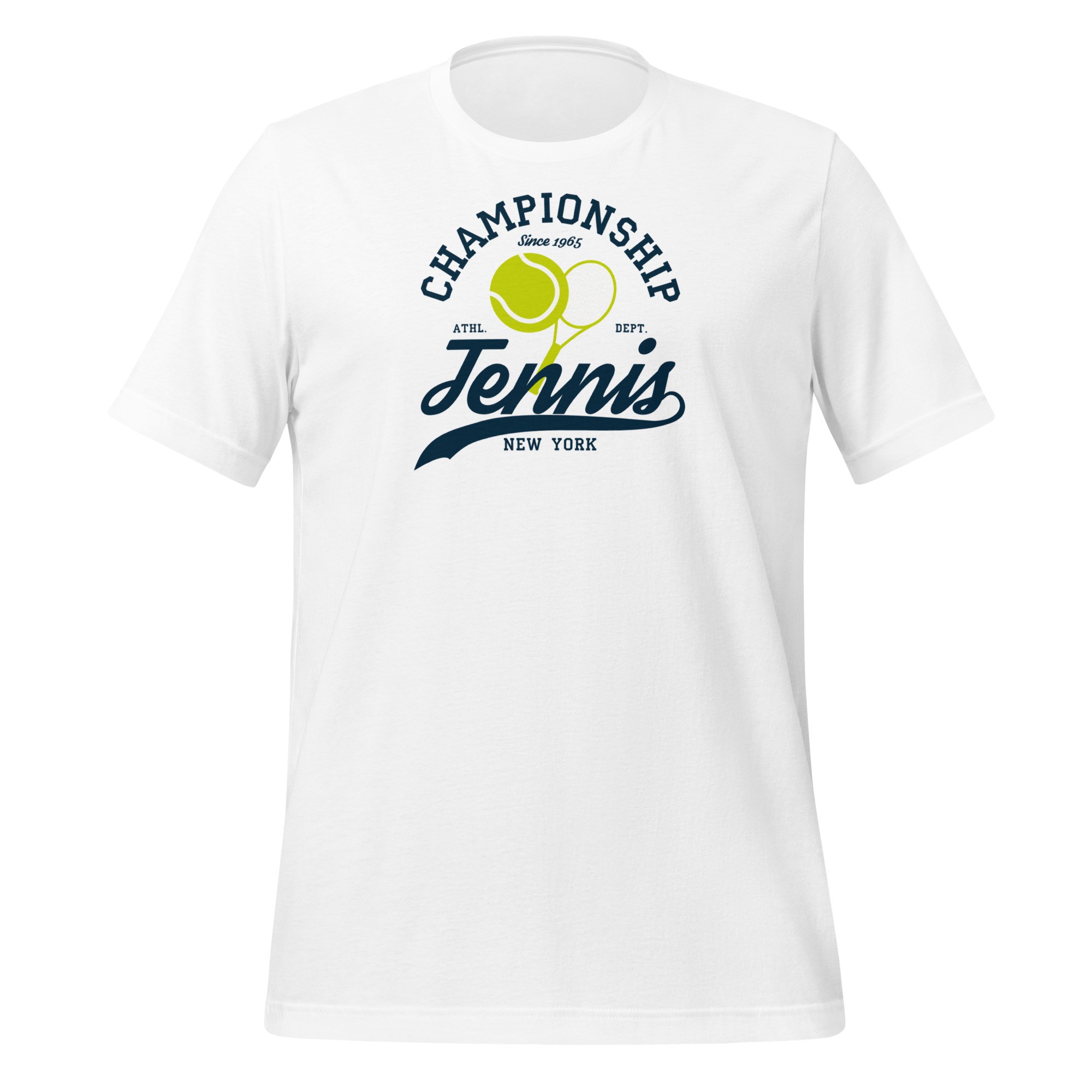 Unisex Championship Tenis T-Shirt - Beyaz