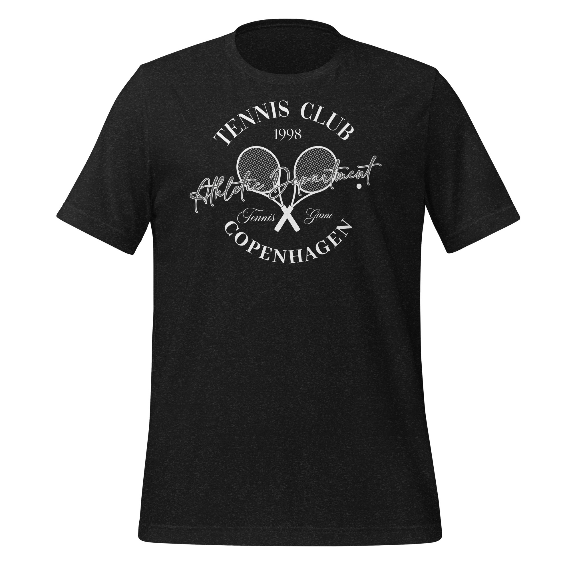 Unisex Copenhagen Tennis Club T-Shirt - Siyah