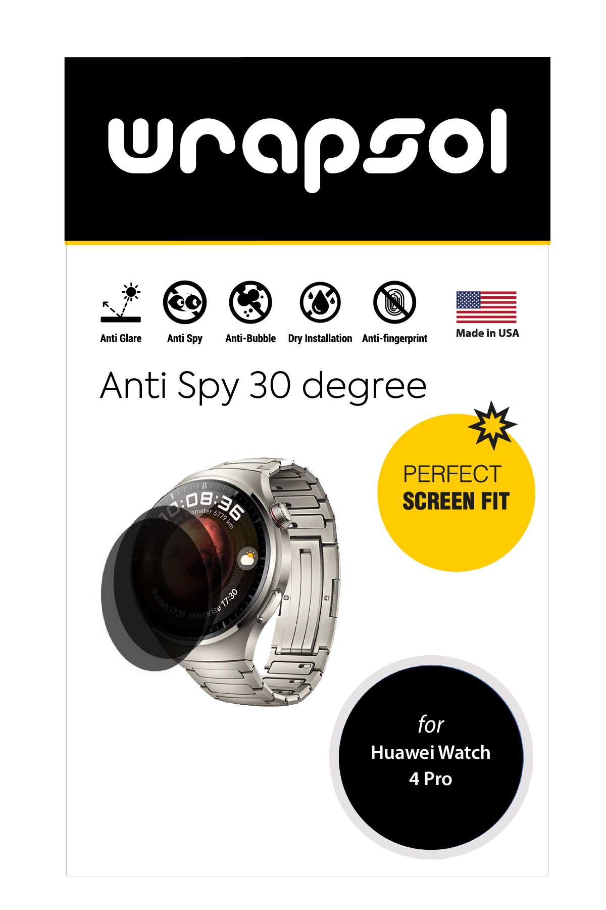 Huawei Watch 4 Pro - Mat Hayalet Ekran Koruyucu Film (120 micron)