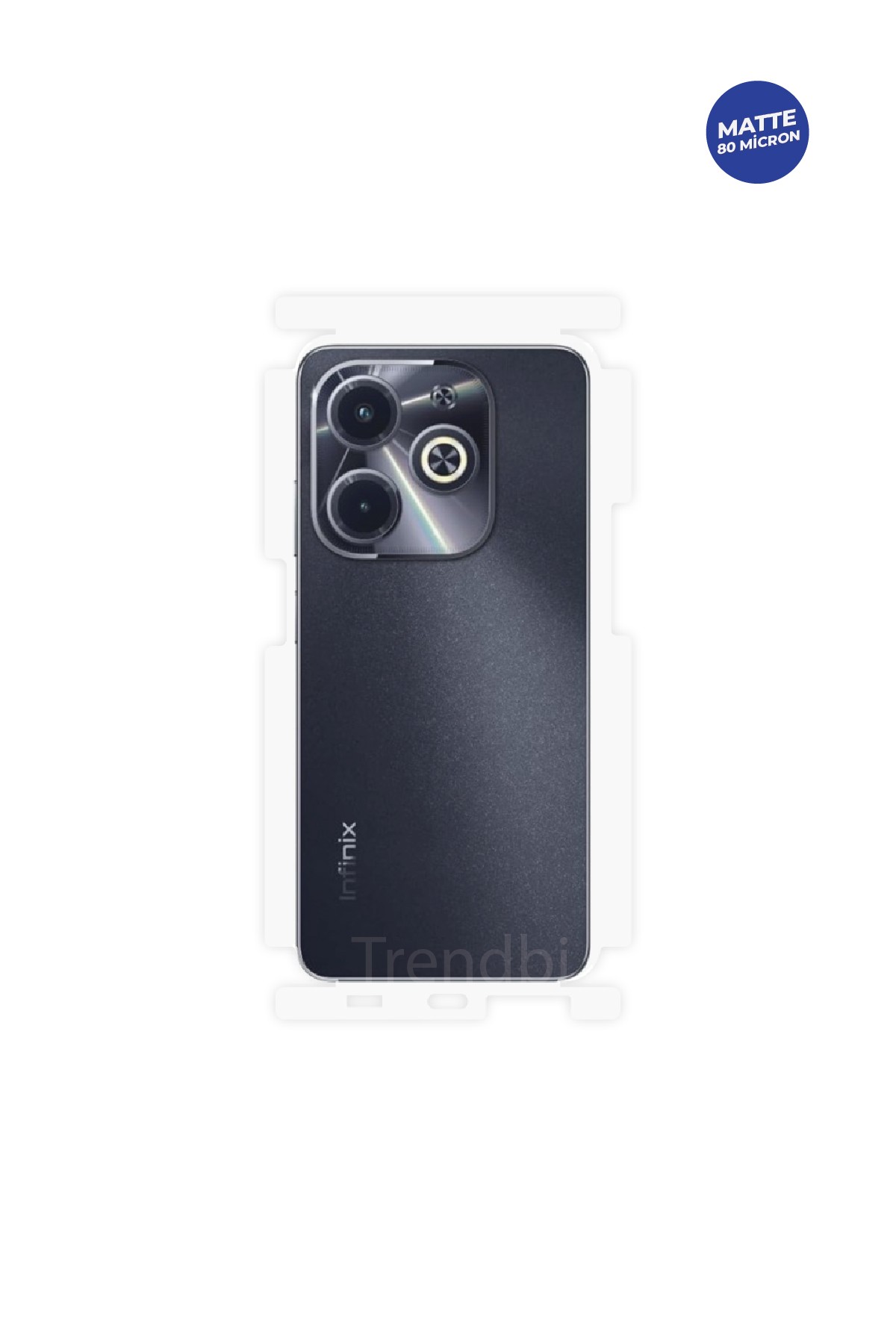 Infinix Hot 40I - Arka/Yan Koruyucu Mat TPU Film (80 micron)