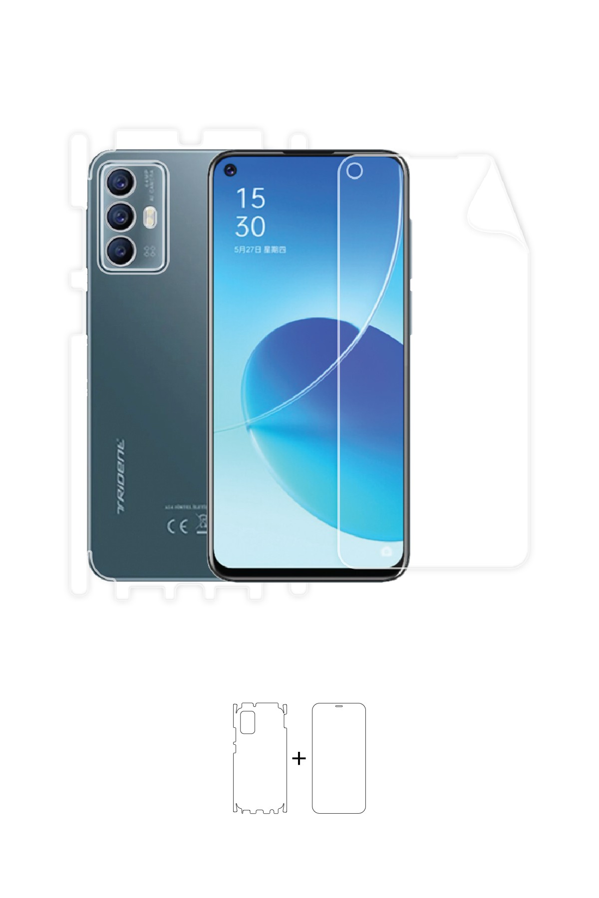 Trident A54 - Fullbody Koruyucu Parlak Şeffaf Poliüretan Film (150 micron)